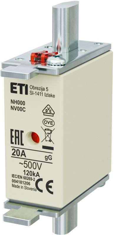 Eti NH000 gG 20A/500V
