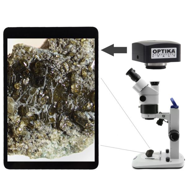 Optika SLX Kameralı Trinoküler Stereo Zoom Mikroskop ve Yazılım - Dijital Mikroskop