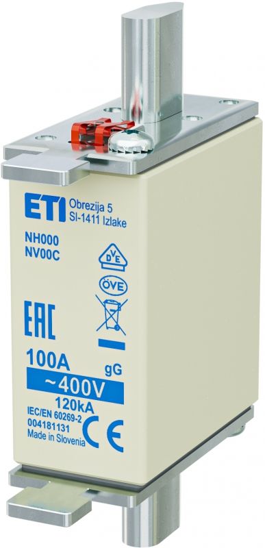 Eti NH000 gG 100A/400V korr.