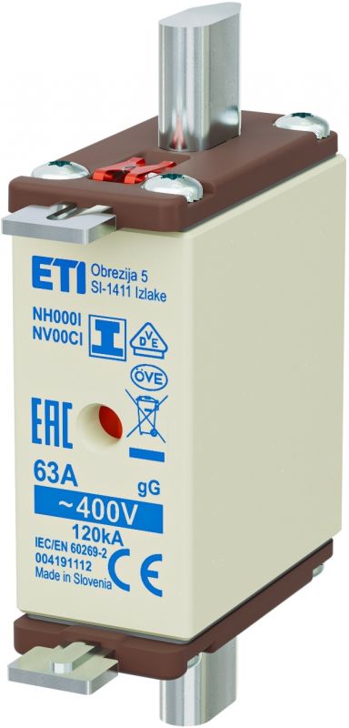 Eti NH000/I gG 63A/400V