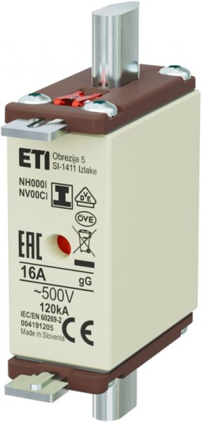 Eti NH000/I gG 16A/500V