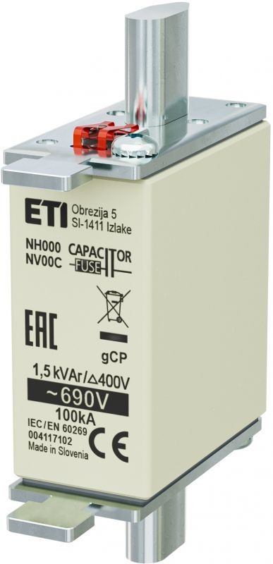 Eti NH000 gCP 1,5kVAr/690V