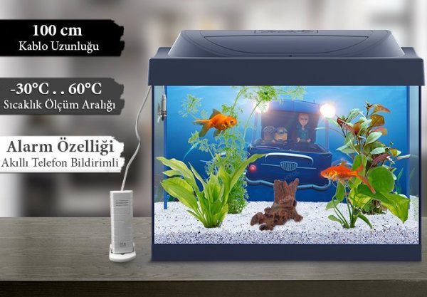 TFA WH502-BM SET Kablolu Sensörlü Akıllı Sıcaklık ve Nem Ölçer